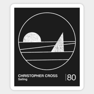 Christopher Cross  / Minimalist Graphic Design Tribute Magnet